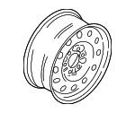 SL7Z1007G - Tire &amp; Wheel: Wheel for Ford Image