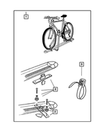 82207942 - Mopar Accessories - Component Parts: Bike Carrier Kit for Mopar Image