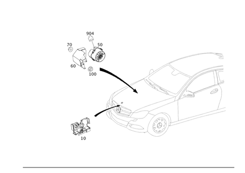 Anti-Theft Alarm System for 2014 Mercedes-Benz C 250 #0