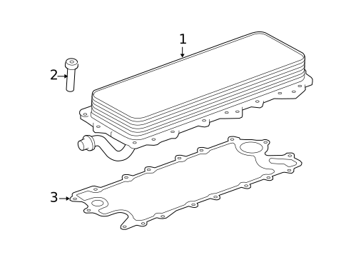 Engine Oil Cooler for 2010 Land Rover Range Rover Sport #0
