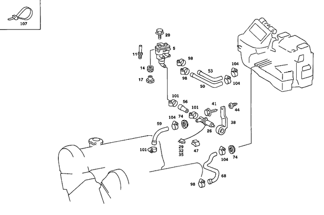 1268300361 - : Heater Unit for Mercedes-Benz Image