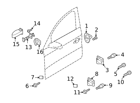 Lock & Hardware for 2009 Audi Q5 #3