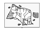 647400E070C0 - Body: Lower Quarter Trim for Toyota Image image