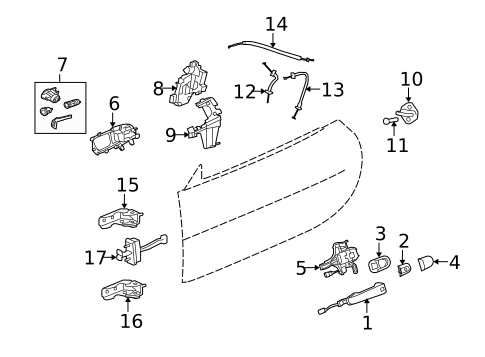 Lock & Hardware for 2008 Jaguar XK #0