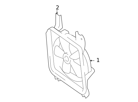 Condenser Fan for 2000 Mazda Miata #0