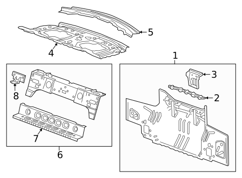 Rear Body for 2022 Chevrolet Camaro #1