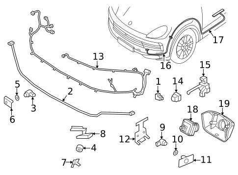 Parking Aid for 2018 Porsche Panamera #10