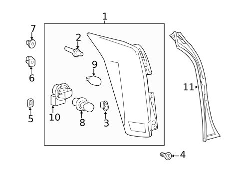Electrical Sockets for 2012 Cadillac SRX #0