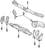 20489152 - Body: Inner Reinforced for Buick: Skylark, Somerset, Somerset Regal | Oldsmobile: Calais | Pontiac: Grand Am Image image