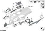 51459503488 - Vehicle Trim: Cov.Pan.Inst.Pan.Piano Fin.Bl.Fr.Pass. for BMW Image