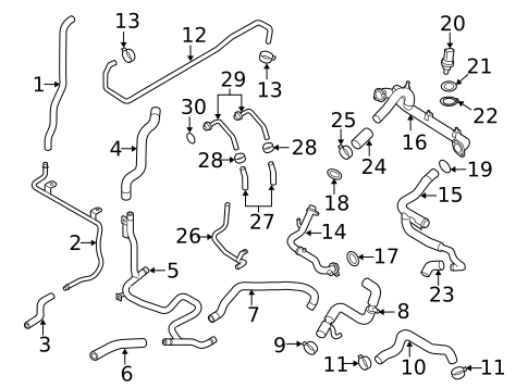 Hoses & Pipes for 2015 Audi R8 #2