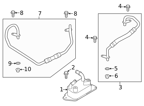 Oil Cooler for 2013 Ford Escape #0