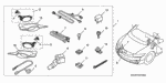 93903253G0 - Accessory Components: SCREW, TAPPING (5X16) for Honda Image