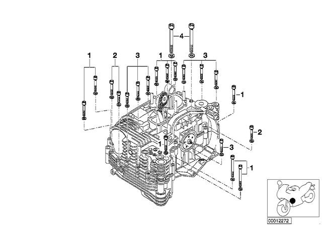 11117676886 - : Isa Screw With Washer - M10X100 for BMW-Motorrad Image