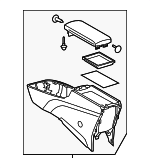 5891047010C2 - Body: Console Base for Toyota: Prius, Prius AWD-e, Prius Prime Image