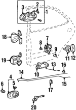 9578029001 - : 1996-2000 Hyundai Elantra - Lock Actuator for Hyundai: Elantra Image