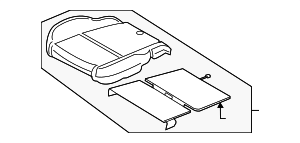 CK4Z9963840X - Body: Seat Cushion Pad for Ford Image