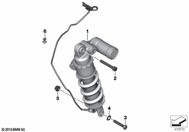 33548561411 - : Spring Strut              for BMW-Motorrad Image