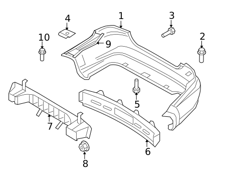 Bumper & Components - Rear for 2009 Chevrolet Aveo #0