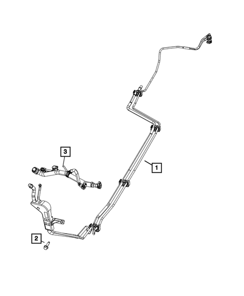 Fuel Lines and Tubes for 2022 Jeep Cherokee #1