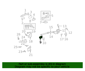 69205-0T010-A0 - Handle, Inside 2009-2015 Toyota Venza | Norm Reeves ...