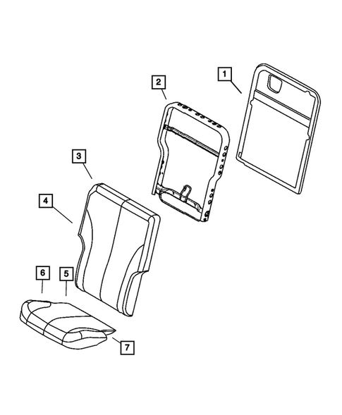 Rear Seats-Folding and Quads for 2007 Chrysler Pacifica #6