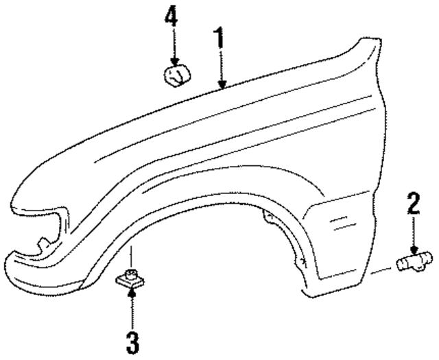9046711028 - : Bumper Cover Retainer Nut for Toyota Image