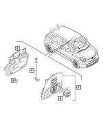 6QM98MS7AA - Electrical: Overhead Console for Mopar Image