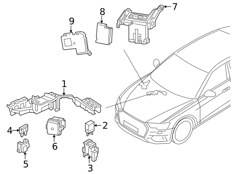 Fuse & Relay for 2021 Audi A6 allroad #0