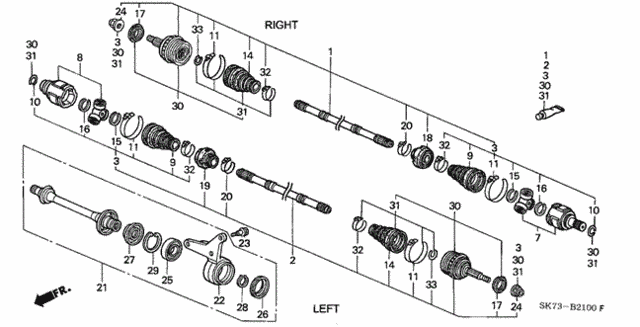 Driveshaft for 1992 Acura Integra #0