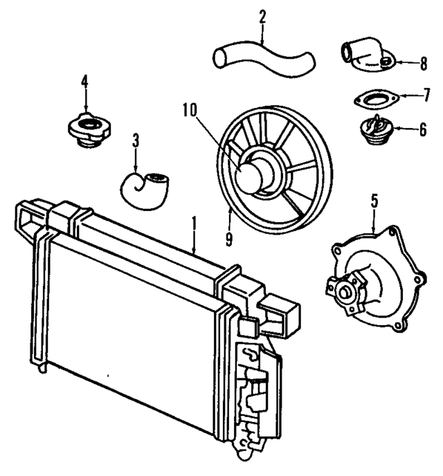 4592084 - Belts &amp; Cooling: Engine Cooling Fan Blade for Mopar Image