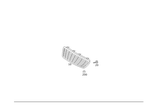2038800223 - Attachment Parts: Radiator Grille for Mercedes-Benz: C230, C240, C280, C32 AMG, C320, C350 Image