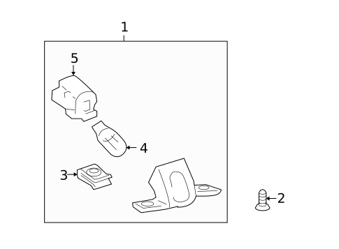 License Lamps for 2010 Hummer H3 #0