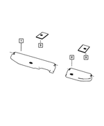 5LB77DX9AA - Interior Trim: Storage Bin Lid for Ram: 1500, 1500 Classic, 2500, 3500 Image