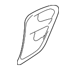 99750436201G2X - Body: Air Inlet Cover for Porsche Image