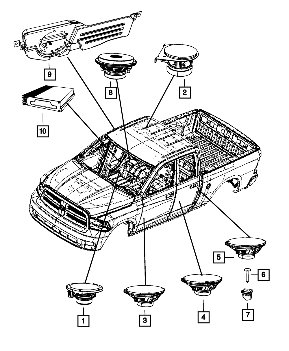 Amplifier - Mopar (68303983AB)