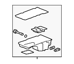 12640745 - Engine: Oil Pan for Chevrolet: Colorado | GMC: Canyon | Hummer: H3, H3T Image