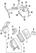 16563AA100 - Engine: Second Resonator Mount Bracket for Subaru Image