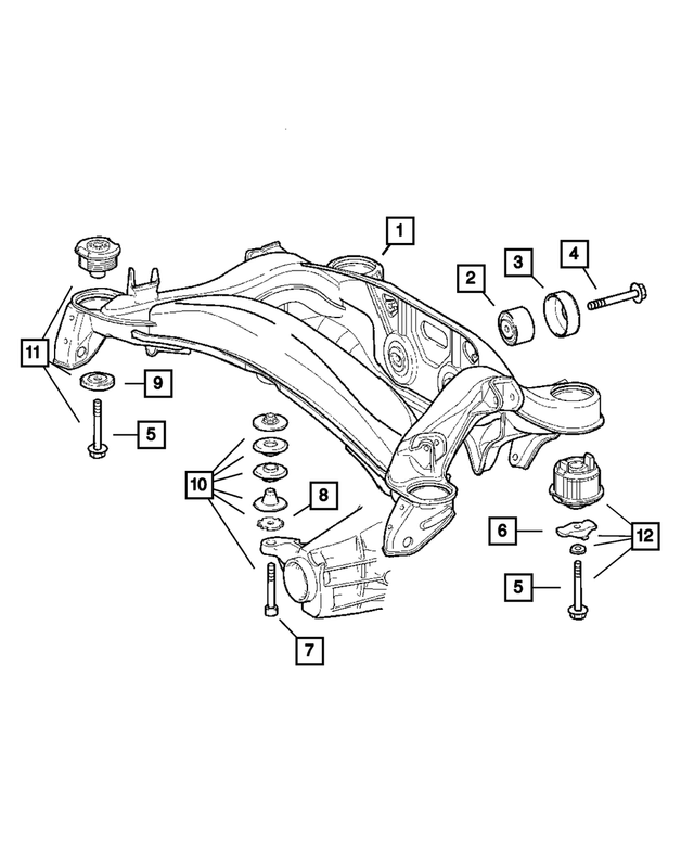 5098734AA - Frame, Bumper and Fascia: Bolt-flange Bolt for Mopar Image image