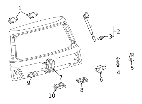 Liftgate for 2010 Toyota Land Cruiser #0