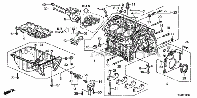 Cylinder Block - Oil Pan for 2011 Acura TL #0