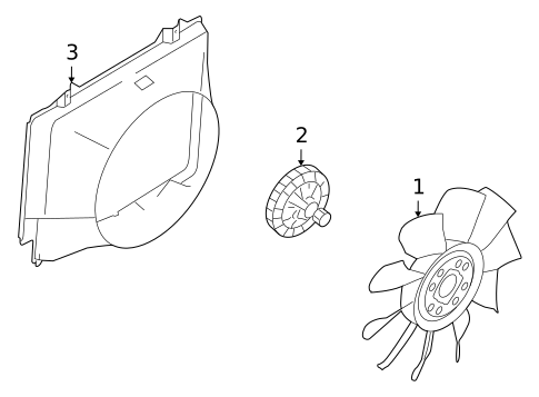 Cooling Fan, Clutch & Motor for 2015 Ford E-350 Super Duty #0