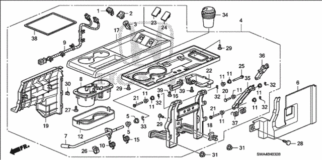 Center Table for 2007 Honda CR-V #0