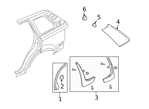 Exterior Trim - Quarter Panel for 2007 Land Rover Range Rover Sport #0