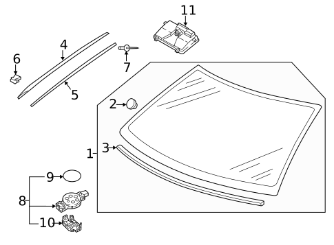Wipers for 2019 Volkswagen Jetta #1