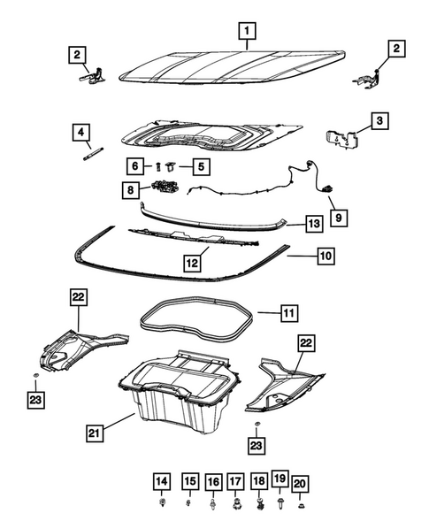 Hood and Hood Release for 2025 Jeep Wagoneer S #0