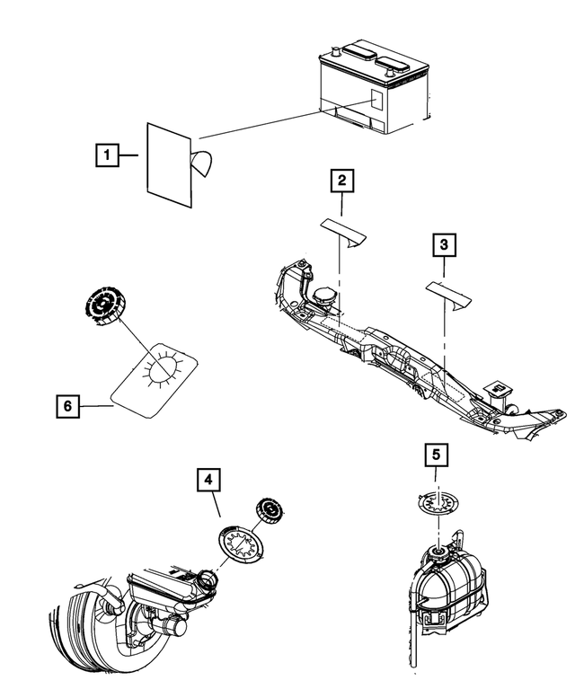 55037967AA - Labels: Air Conditioning System Label for Mopar Image image