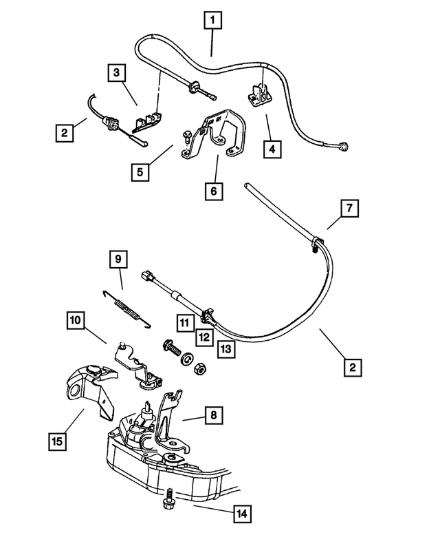 « 52078867 – Fuel : Câble Support pour Mopar Image »