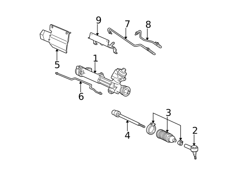 Steering Gear & Linkage for 2002 Ford Taurus #1