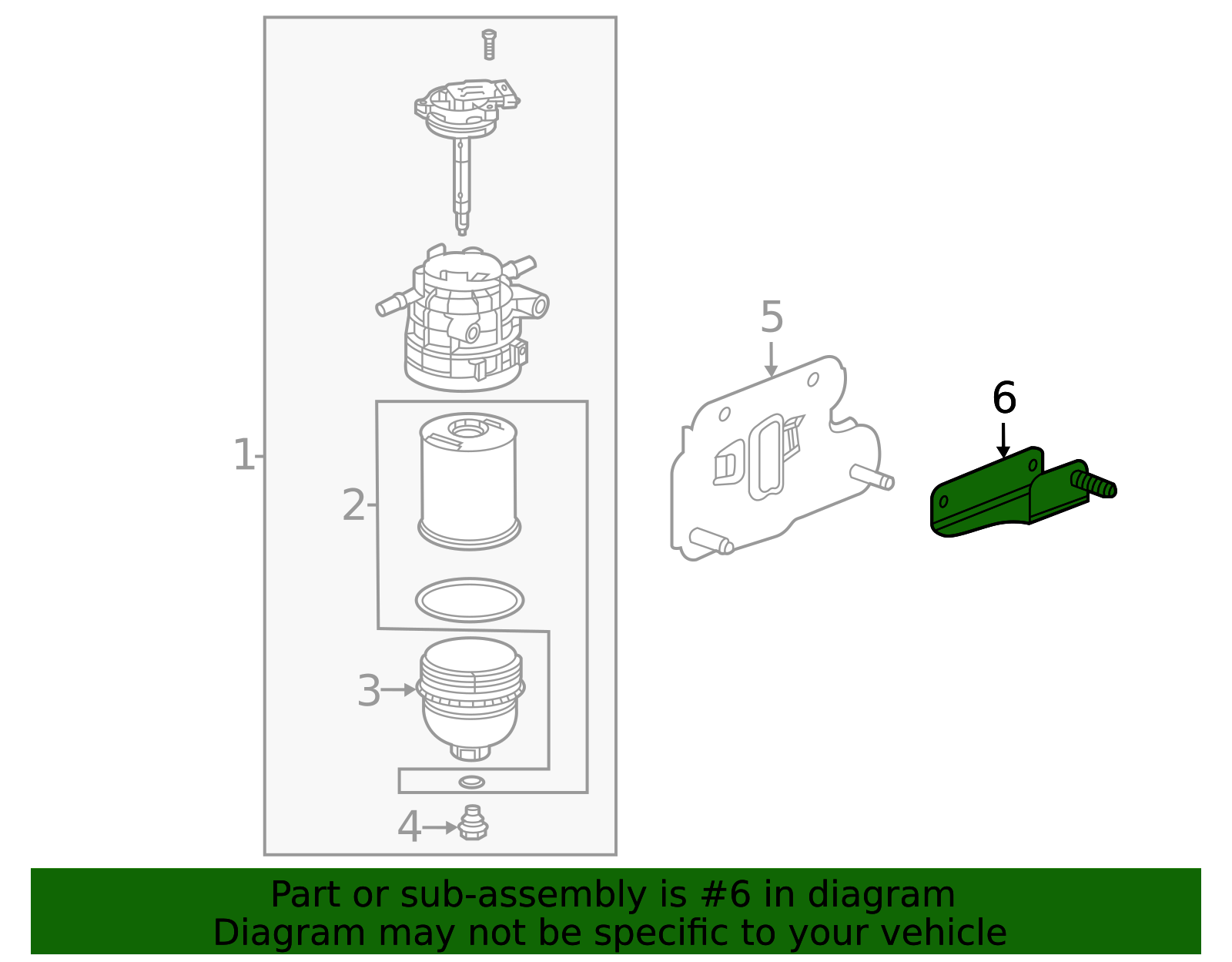 Fuel/Water Separator Bracket 23322272 GM | GMPartsDirect.com